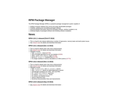 RPM Package Manager